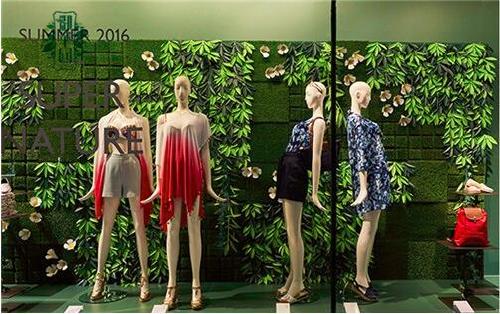 商店橱窗仿真植物墙