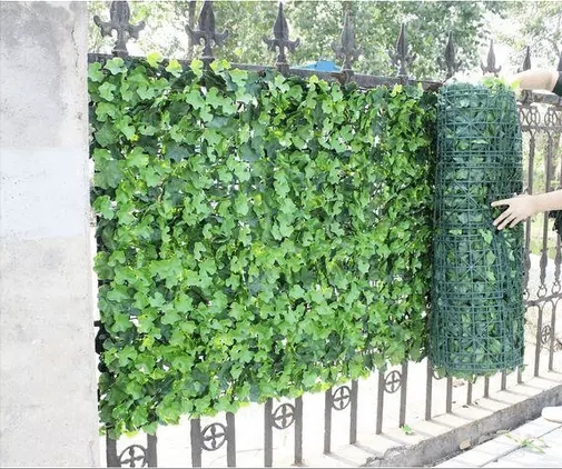 安装仿真植物墙