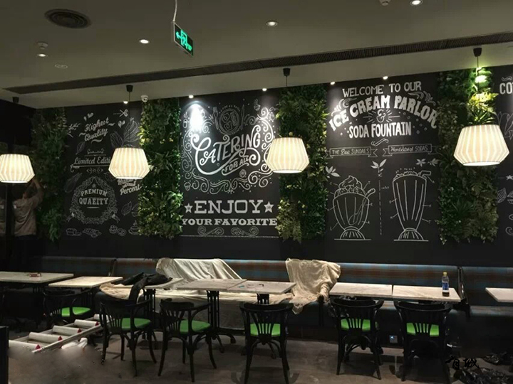 餐厅仿真植物植物墙
