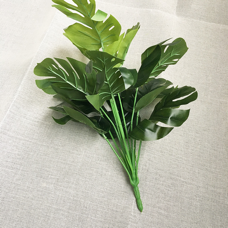 过胶仿真植物龟背叶
