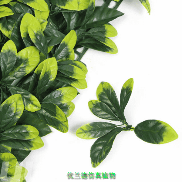 阻燃B级片状仿真植物桂花叶