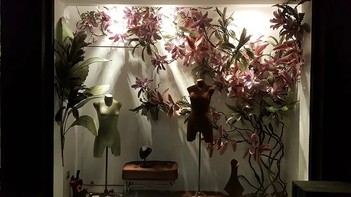 室内橱窗仿真植物造景