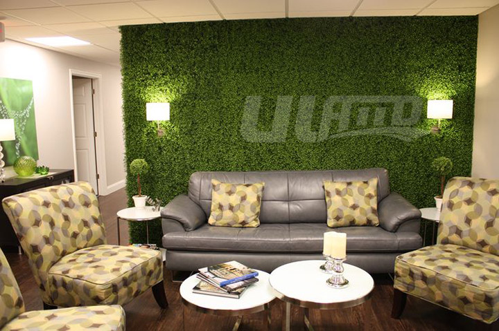 客厅仿真绿植装饰墙