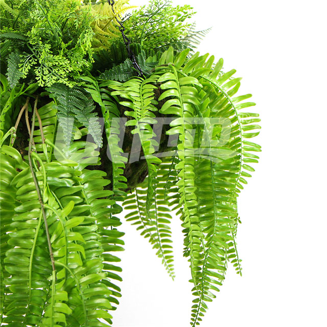 仿真绿植吊篮局部细节图