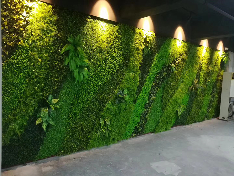 商场内立体仿真植物墙