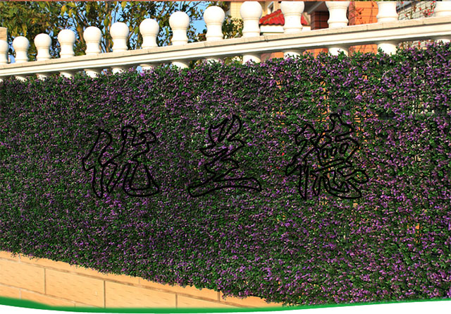 围栏护栏栅栏栏杆铁艺绿化装饰-仿真植物
